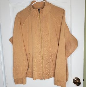 Patagonia organic yellow full zip sweater